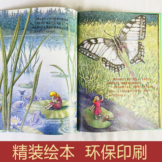 精装硬壳拇指姑娘安徒生童话系列幼儿园阅读大班中班小班宝宝3-6岁亲子共读精装绘本儿童早教启蒙认知睡前故事硬壳童话绘本 商品图3