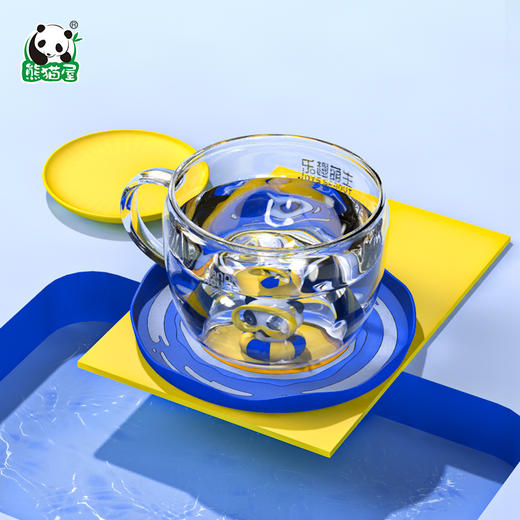 熊猫屋PANDAHOUSE 潘兜浮潜玻璃杯 商品图3