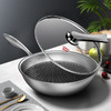 【康巴赫】蜂窝不锈钢炒锅 商品缩略图0