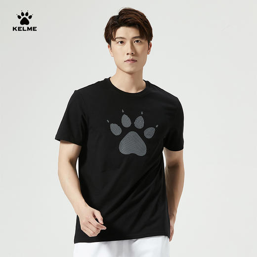 卡尔美短袖2022官网新款半袖圆领经典LOGO运动透气上装男款 商品图0