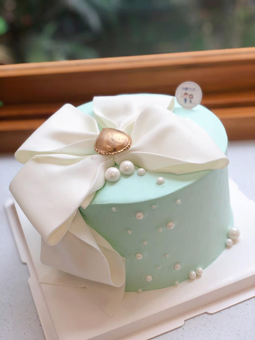 翻糖蝴蝶结奶油蛋糕 下单前请仔细阅读商品详情 商品图1