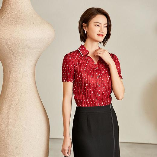 2楼NAERSI服饰红色波点衬衫 商品图2