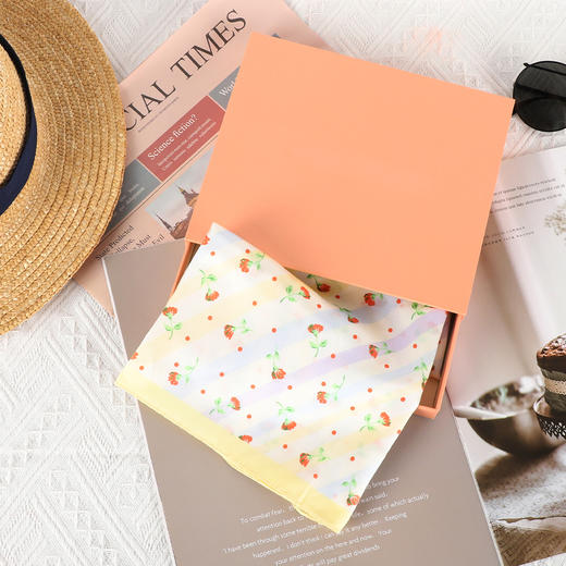 韩国品牌（桑蚕丝棉）印花小方巾 F175 F176 F177 上 商品图10