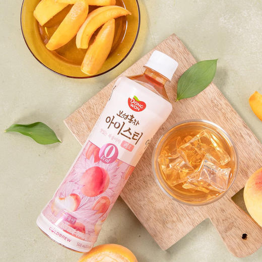 东远 宝城水蜜桃红茶饮料500ml  商品图1