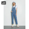 Lee商场同款22秋季新品中蓝色女款背带牛仔长裤LWB0043565PN-351 商品缩略图0