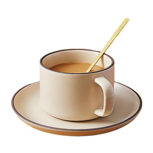 北欧哑光咖啡杯碟家用复古下午茶具套装ins网红精致花茶杯陶瓷杯 商品图9