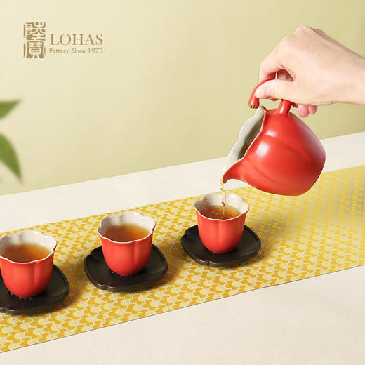 陆宝陶瓷茶器套装吉相伴商务送礼6人用中式高端整套功夫茶具 商品图3