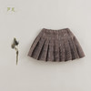 【马克珍妮 芦芙】秋装新款 女童经典格纹毛呢百褶裙221665 商品缩略图1