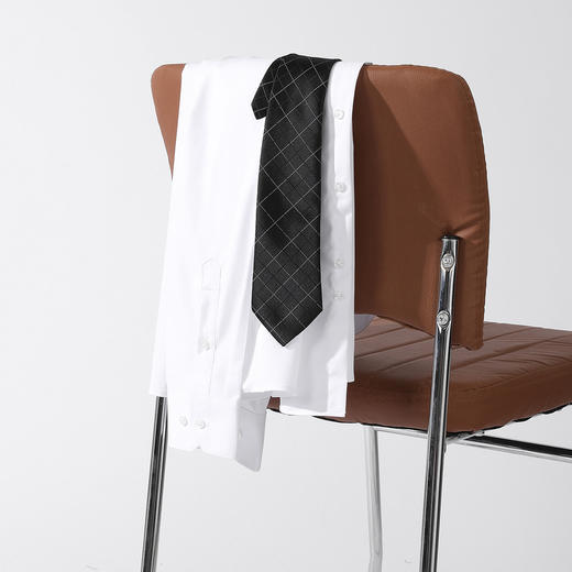 【防水防油防污】罗蒙男士衬衫经典纯色商务通勤百搭休闲三防长袖衬衫 商品图8