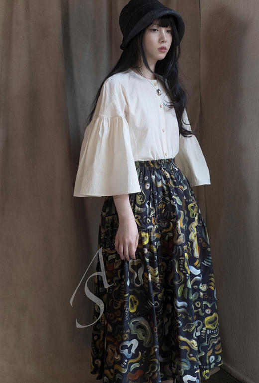 Toogood  米白色WEAVER伞型袖上衣 商品图2