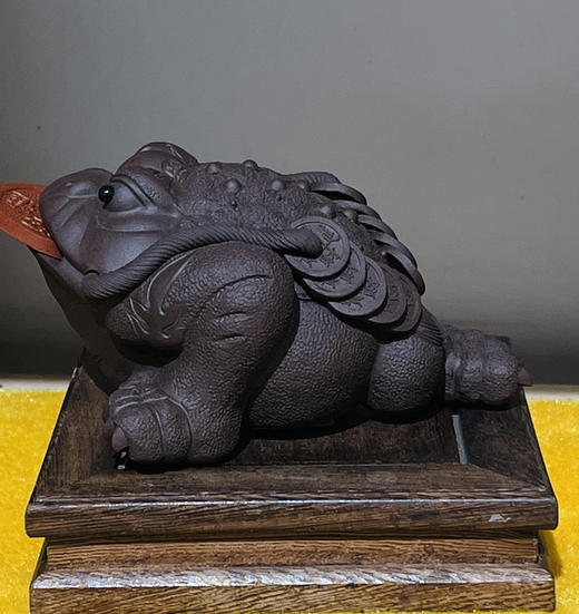 宜兴紫砂茶宠金蟾可爱家用茶玩茶桌摆件金蟾 商品图1