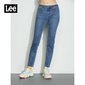Lee商场同款22秋季新品优形丹宁女433牛仔裤浅蓝LWB100433101-269