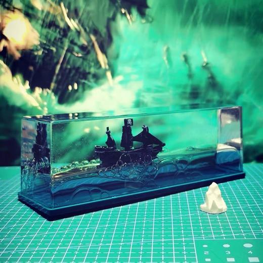 抖音黑珍珠号海盗船游轮流体漂流瓶永不沉没的船摆件桌面漂流瓶 商品图8