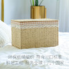 日式草编编织收纳箱杂物整理箱储物箱有盖大号置物衣服玩具收纳箱 商品缩略图3