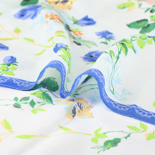 韩国品牌（桑蚕丝棉）印花小方巾 7A 7B 5B 上 商品图10