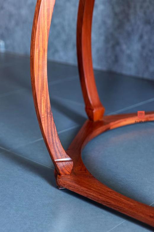 红桥红  家具严选  缅甸花梨（大果紫檀）【石面 海棠桌 七件套】 商品图6