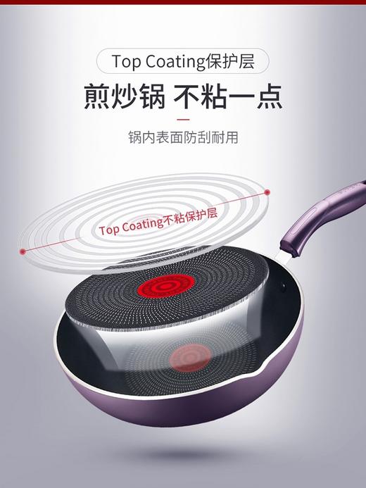 苏泊尔煎炒锅 不粘锅 平底锅 加厚无烟 燃气电磁炉 PJ28R4 商品图4