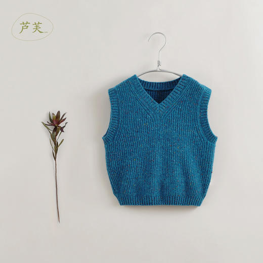 【马克珍妮 芦芙】秋装新款 羊毛点子纱针织马甲221656 商品图0