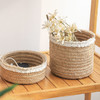 黄麻编织收纳筐布艺桌面收纳盒多功能杂物化妆品首饰小物件整理盒 商品缩略图1
