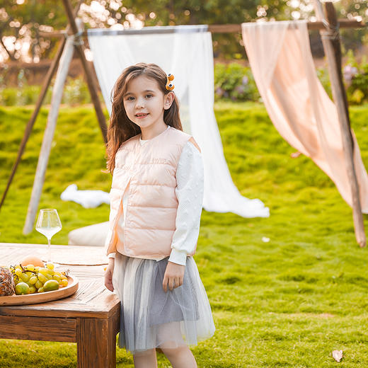 棉果果商场同款秋季女童正反面两穿贴身外穿羽绒马夹M322171922543 商品图1