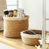 黄麻编织收纳筐布艺桌面收纳盒多功能杂物化妆品首饰小物件整理盒 商品缩略图0