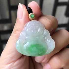 白底肚绿佛
