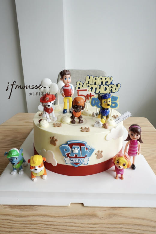 「男孩」翻糖装饰红白配色汪汪队 商品图1