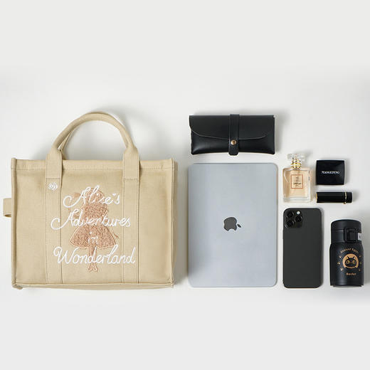 大英博物馆爱丽丝手提斜挎包棉帆布包托特包单肩送女友七夕礼物 商品图3