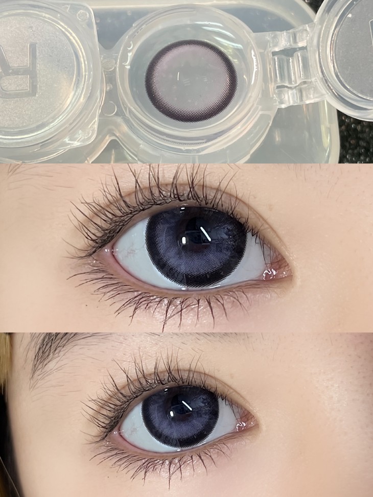 Morea年抛隐形眼镜 灰紫钻石14.5mm 一副/2片-VVCON美瞳网9