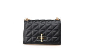 豪麟名鞋奥莱迪嘉女装牛皮革手袋TWPB22SX201黑色  原价1960元