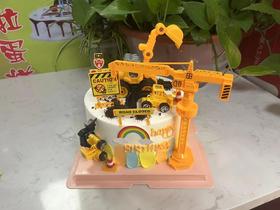 挖掘机吊车蛋糕