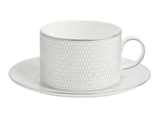 【团购展示】金色/白金几何杯碟组 商品图1