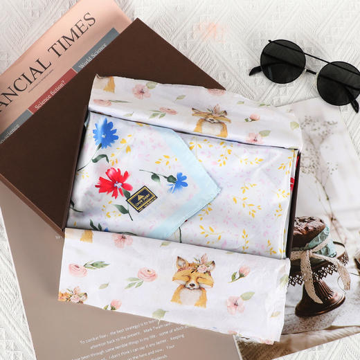 韩国品牌（桑蚕丝棉）印花小方巾 F178 F179 F180 上 商品图6