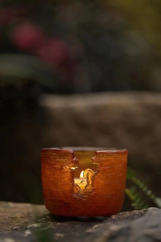 古法琉璃  见禅暖茶炉 烛台 商品图2