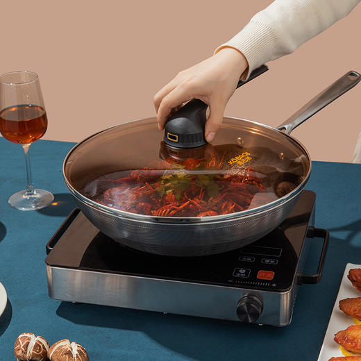 【米米酱福利】康巴赫旗舰S款蜂窝炒锅32CM 商品图3