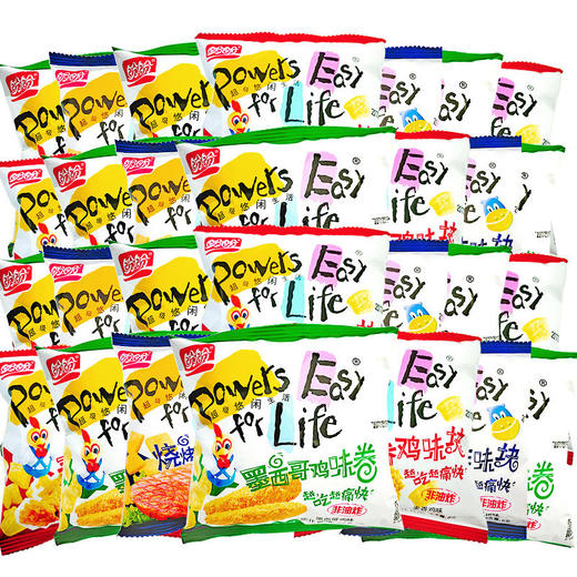 「50包装」盼盼麦香鸡味块好吃的办公室休闲食品小吃零食大礼包鸡味卷 商品图4