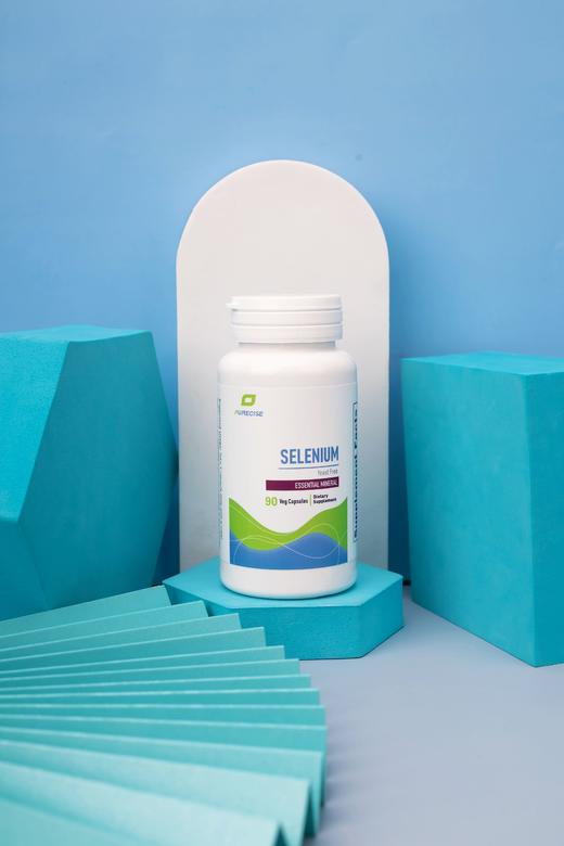 【天然麦芽硒-硒代蛋氨酸】Selenium 90粒 三个月剂量  不含酵母 每粒200mcg天然麦芽硒 Purecise倍赛思 商品图6
