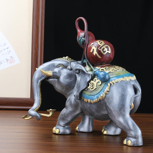 大象 福禄双增象 居家摆件 商品图6