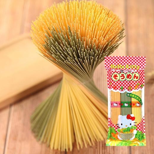 日本进口宝宝面条播州三色面婴儿童胡萝卜蔬菜细面条营养辅食 商品图2