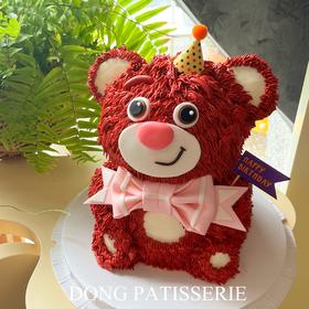 立体草莓熊 · 奶油霜蛋糕