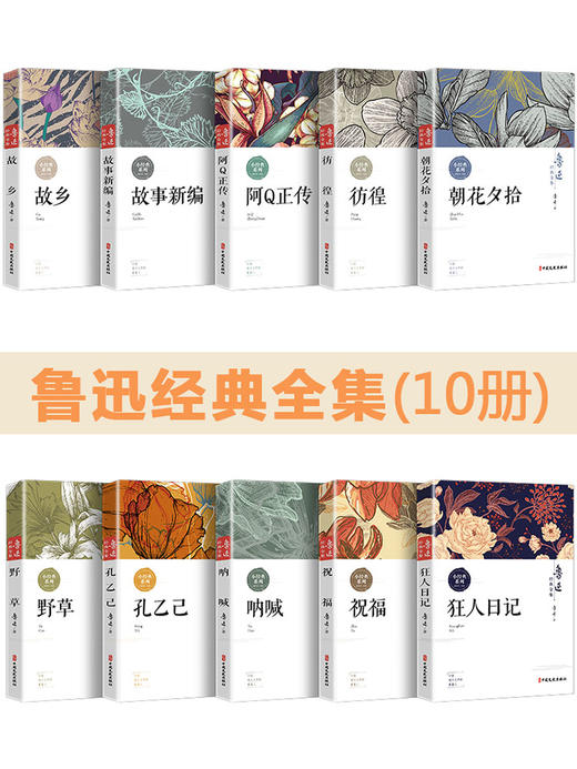 全集10册鲁迅经典必读原著正版 朝花夕拾狂人日记故乡呐喊野草故事彷徨阿Q正传孔乙己六七年级课外书小说鲁迅作品集朱自清散文老舍 商品图4