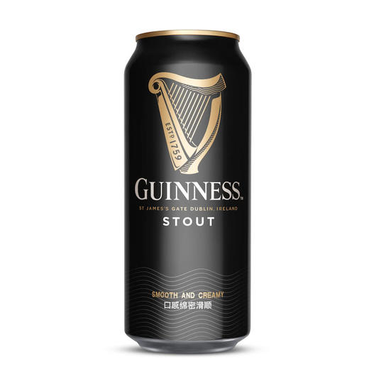 MM 山姆 健力士（Guinness）爱尔兰进口 司陶特啤酒 黑啤 440ml*4 商品图2