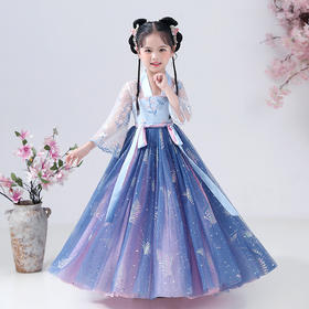 DY-J668儿童汉服古装襦裙新款中国风唐装女孩裙女童连衣裙夏