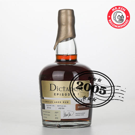 独醒者（Dictador）2005-16年雪莉桶哥伦比亚朗姆酒（千禧） 商品图0