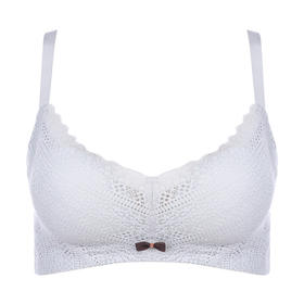 都市丽人内衣自然舒适A:中厚BC:薄蕾丝三排扣无钢圈3/4杯文胸LB22G2