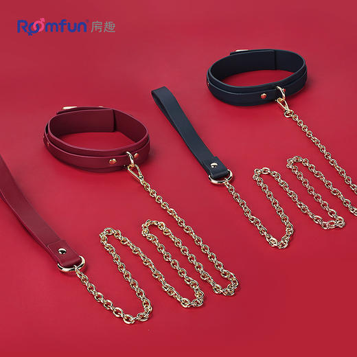roomfun 房趣 纯皮牵引项圈 商品图4