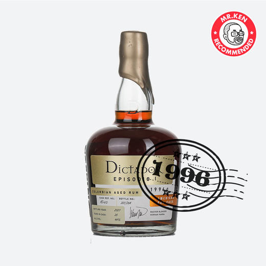 独醒者（Dictador）1996-25美国橡木桶哥伦比亚朗姆酒（千禧） 商品图0