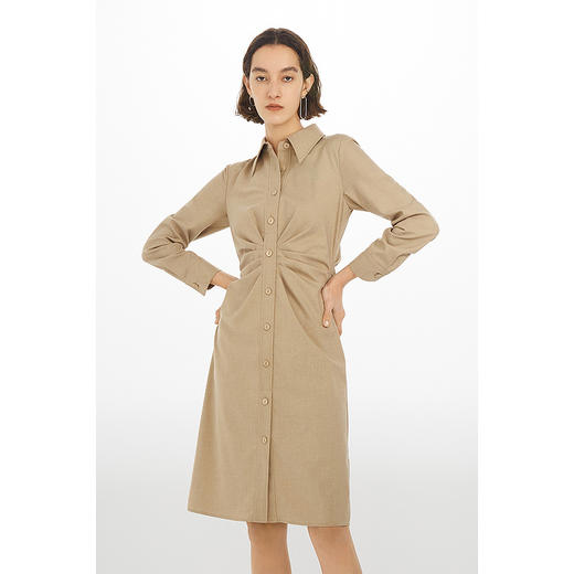 【商场同款】麦檬春蝴蝶抽褶腰部设计连衣裙5C1291711 商品图2