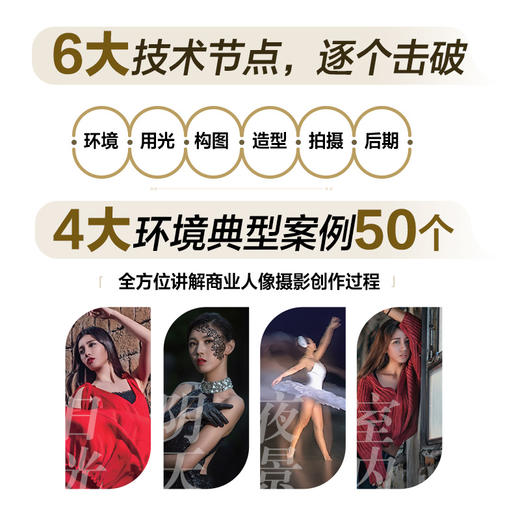 商业人像摄影教程 摄影书籍人像摄影教程摄影用光布光拍摄书商业人像摄影后期精修调色技巧PS照片处理书籍 商品图4