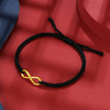 周六福珠宝黄金编织手绳足金定价新款符号手链情侣礼物送爱人 商品缩略图4